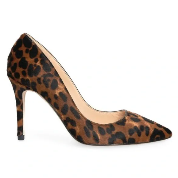 L'AGENCE 🆕 Luxury ‘Eloise II’ Leopard Print Calf Hair Pumps. Size 9.5. 🔥